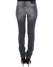 Ermanno Scervino Gray Slim Jeans Denim Pants Skinny Leg Stretch