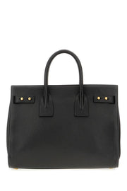 Saint Laurent Black Calf Leather Sac De Jour Handbag