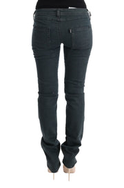 Costume National Gray Cotton Superslim Denim Jeans