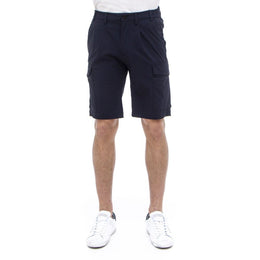 People Of Shibuya Blue Polyamide Stretch Men's Bermuda Short
