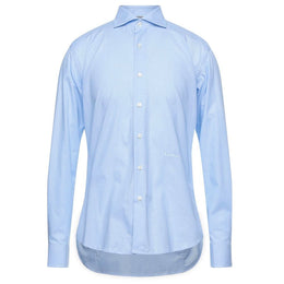 Aquascutum Azzurro Cotton Men Shirt