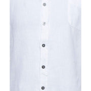 Alpha Studio White Linen Shirt