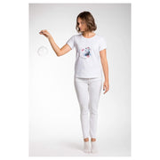 A.Tratti White Viscose T-Shirt