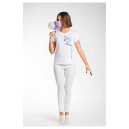 A.Tratti White Viscose T-Shirt