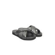 Cerruti 1881 Gray Lambskin Women Sandal