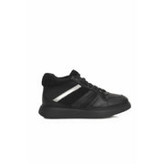 Cerruti 1881 Black Cowhide Women Platform Sneaker