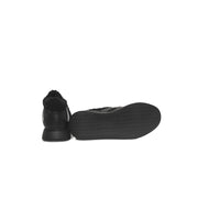 Cerruti 1881 Black Cowhide Women Platform Sneaker