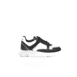 Cerruti 1881 Black And White Cowhide Sneaker