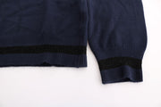 Costume National Blue V-neck Viscose Sweater