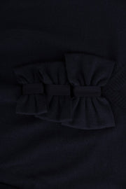 MARGHI LO' Blue Wool Long Sleeve Shift Dress