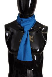 Dolce & Gabbana Royal Blue Scarf Neck Wrap Shawl Silk Scarf
