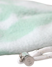 Dolce & Gabbana White Nylon Fleece Wrist Length Mitten Gloves