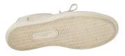 Dolce & Gabbana White Casual Leather Logo Men Sneakers Shoes