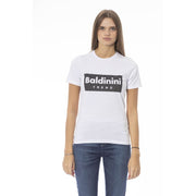 Baldinini Trend White Cotton T-Shirt