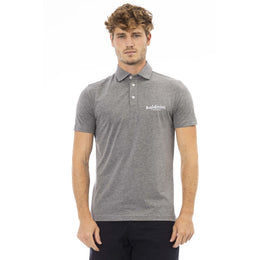 Baldinini Trend Gray Cotton Polo Shirt