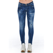 Frankie Morello Blue Cotton Jeans Denim