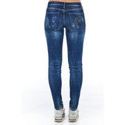 Frankie Morello Blue Cotton Jeans Denim