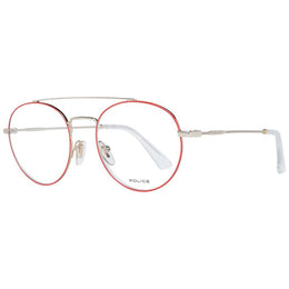 Police Red Metal & Plastic Glasses (Frames)