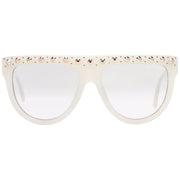 Marciano by Guess White Plastic Sunglasses