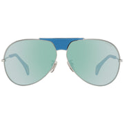 Police Blue Plastic Sunglasses