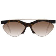Emilio Pucci Brown Metal & Plastic Sunglasses