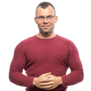 Ermenegildo Zegna Black Metal Glasses (Frames)