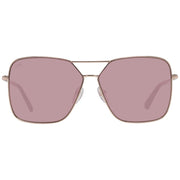 Web Rose Gold Metal Sunglasses