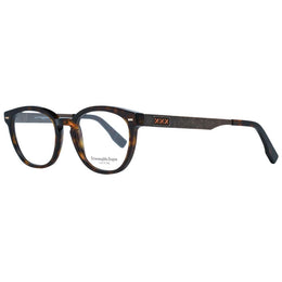 Ermenegildo Zegna Brown Plastic Glasses (Frames)