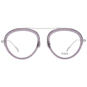 Tod's Purple Metal & Leather Glasses (Frames)