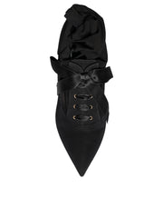 Dolce & Gabbana Black Stiletto Heels Mid Calf Boots Shoes