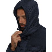 Yes Zee Blue Wool Men Jacket