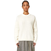 Alpha Studio White Recycled Wool Sweater