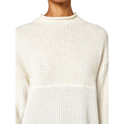 Alpha Studio White Recycled Wool Sweater