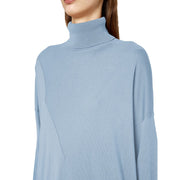 Alpha Studio Blue Silk Sweater