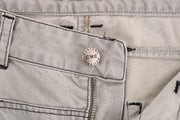 Costume National Gray Wash Cotton Slim Jeans