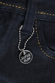 Costume National Blue Cotton Stretch Slim Fit Jeans