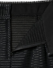 Dolce & Gabbana Black Viscose High Waist Pencil Cut Skirt