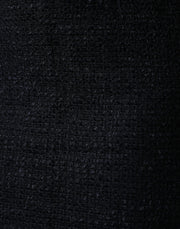 Dolce & Gabbana Black Virgin Wool Pencil Cut Midi Skirt