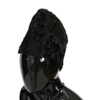 Dolce & Gabbana Black Xiangao Lamb Fur Beanie