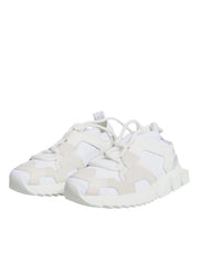 Dolce & Gabbana White Mesh Sorrento Trekking Sneakers Shoes