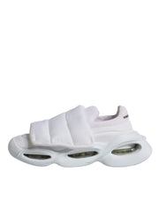 Dolce & Gabbana White Padded Fabric Low Top Sneakers Shoes