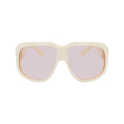 Longchamp White Acetate Sunglasses