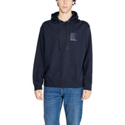 Armani Exchange Blue Cotton Hoodie