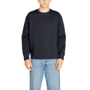 Armani Exchange Blue Cotton Sweatshirt
