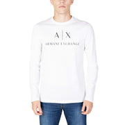 Armani Exchange White Cotton Long Sleeve T-Shirt