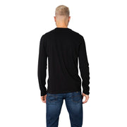 Armani Exchange Black Cotton Long Sleeve T-Shirt