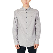 Armani Exchange Black Cotton Pattern Shirt