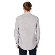 Armani Exchange Black Cotton Pattern Shirt