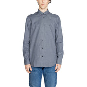 Armani Exchange Blue Cotton Dress Shirt