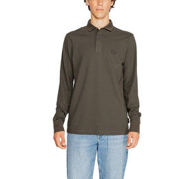 Armani Exchange Green Cotton Long Sleeve T-Shirt